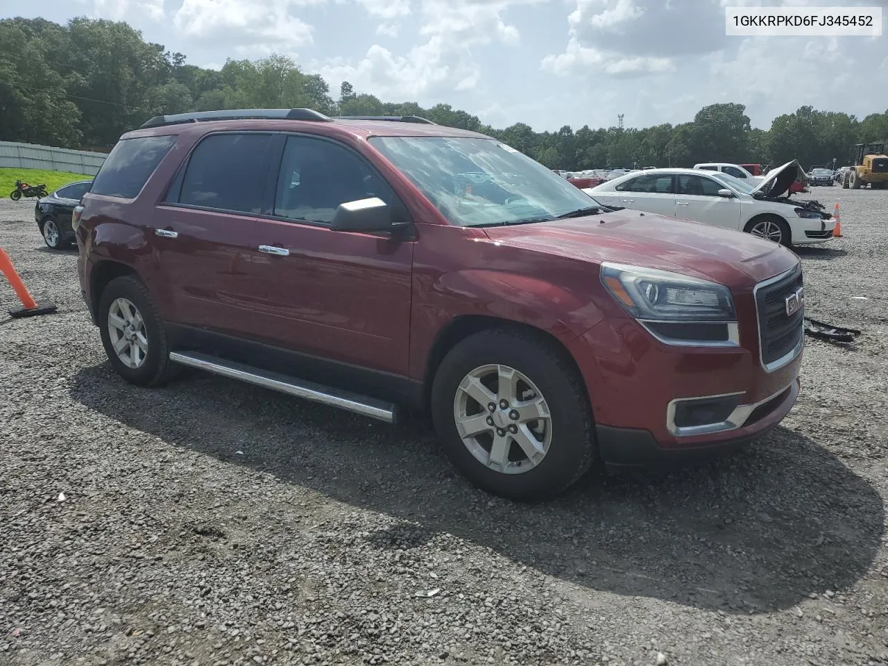 2015 GMC Acadia Sle VIN: 1GKKRPKD6FJ345452 Lot: 65979654