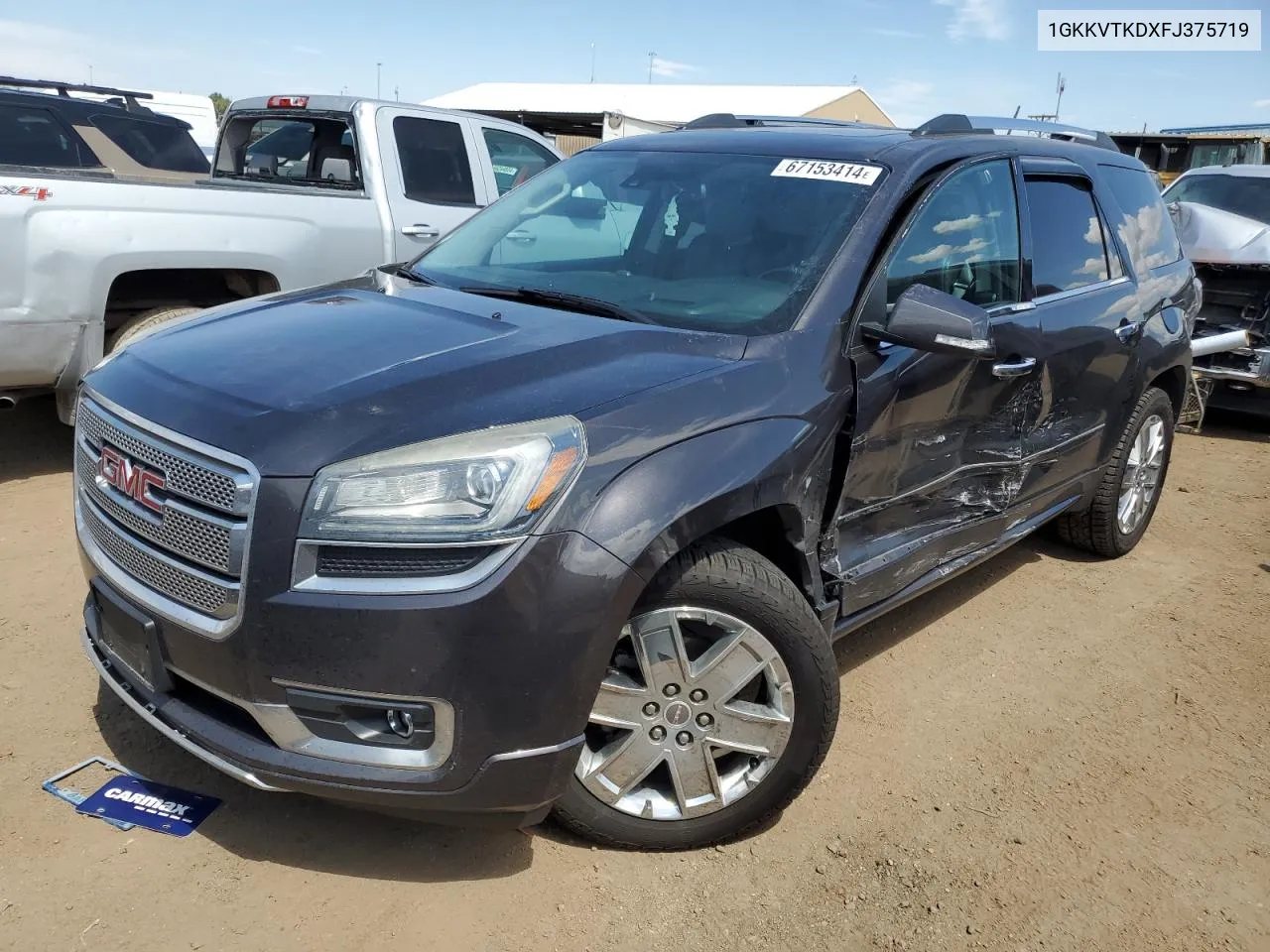 2015 GMC Acadia Denali VIN: 1GKKVTKDXFJ375719 Lot: 67153414