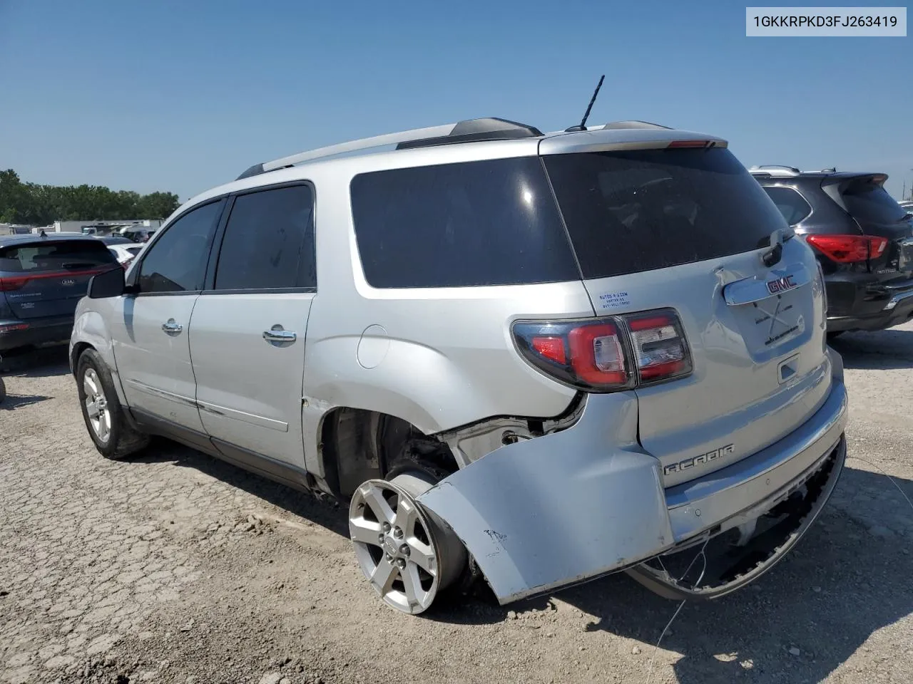 2015 GMC Acadia Sle VIN: 1GKKRPKD3FJ263419 Lot: 67785674