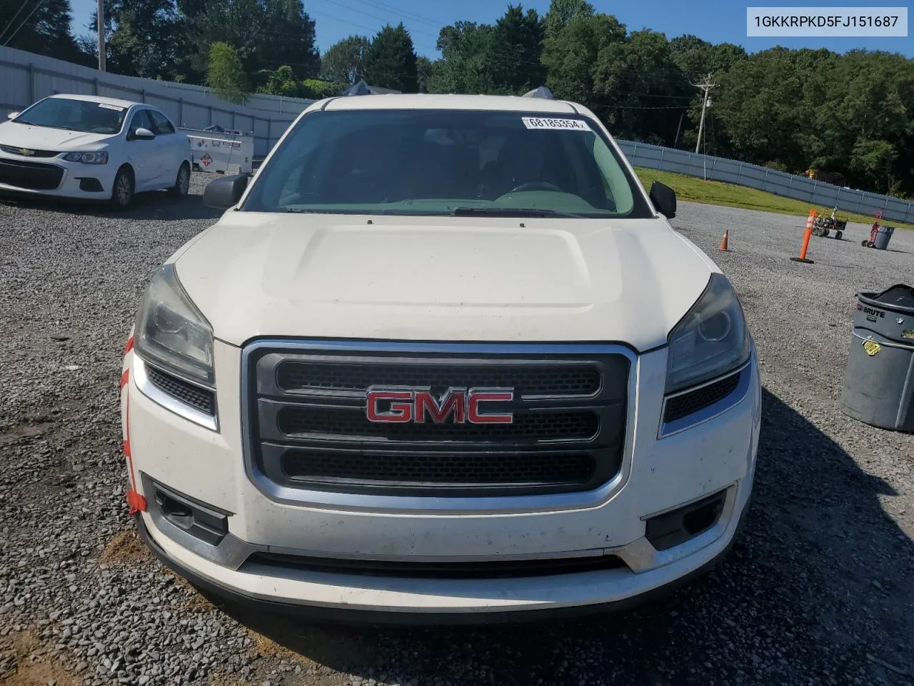 2015 GMC Acadia Sle VIN: 1GKKRPKD5FJ151687 Lot: 68185354