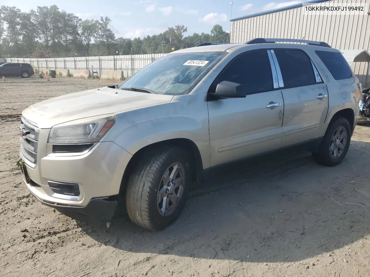 2015 GMC Acadia Sle VIN: 1GKKRPKDXFJ199492 Lot: 68541324