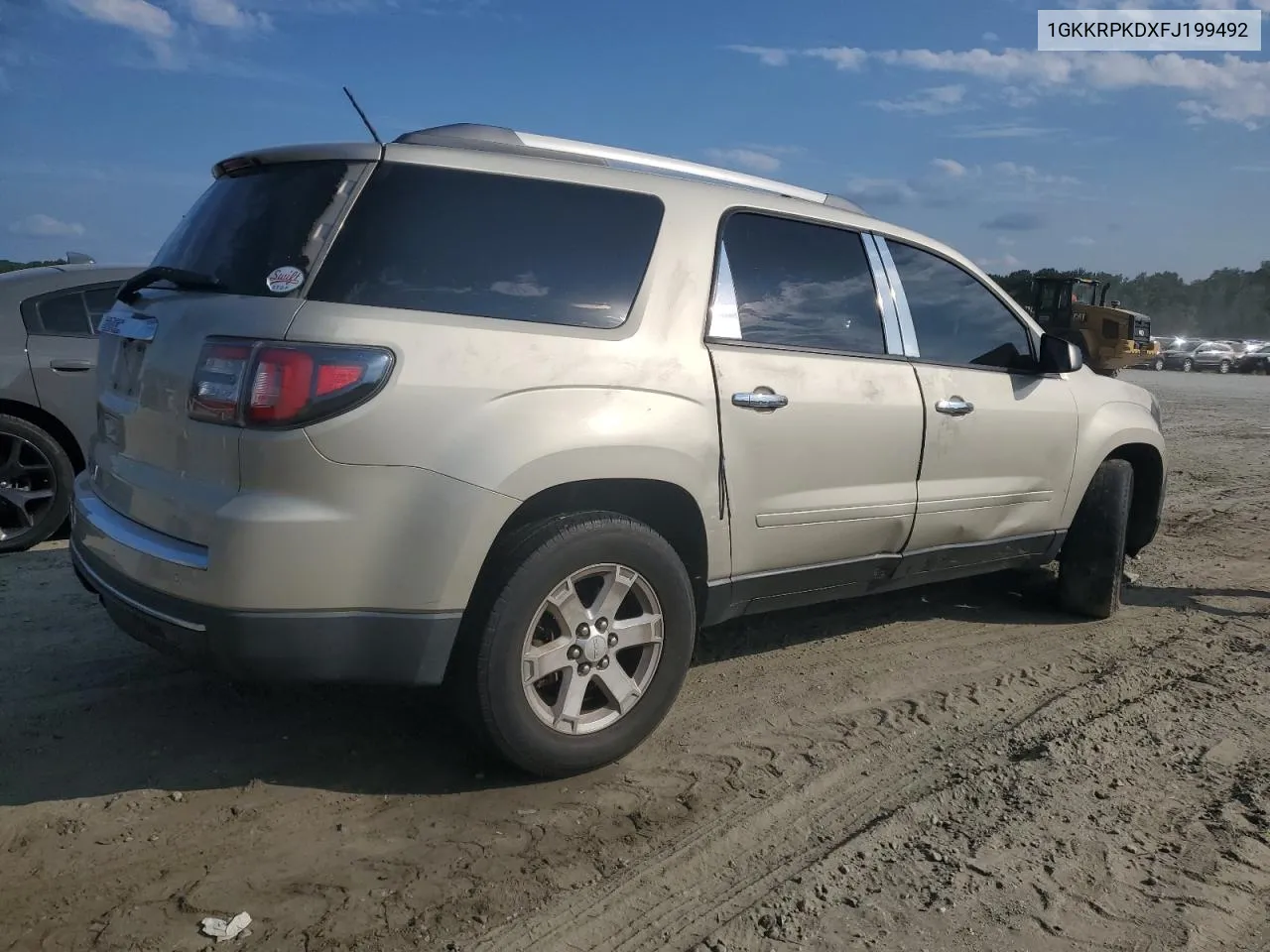 2015 GMC Acadia Sle VIN: 1GKKRPKDXFJ199492 Lot: 68541324