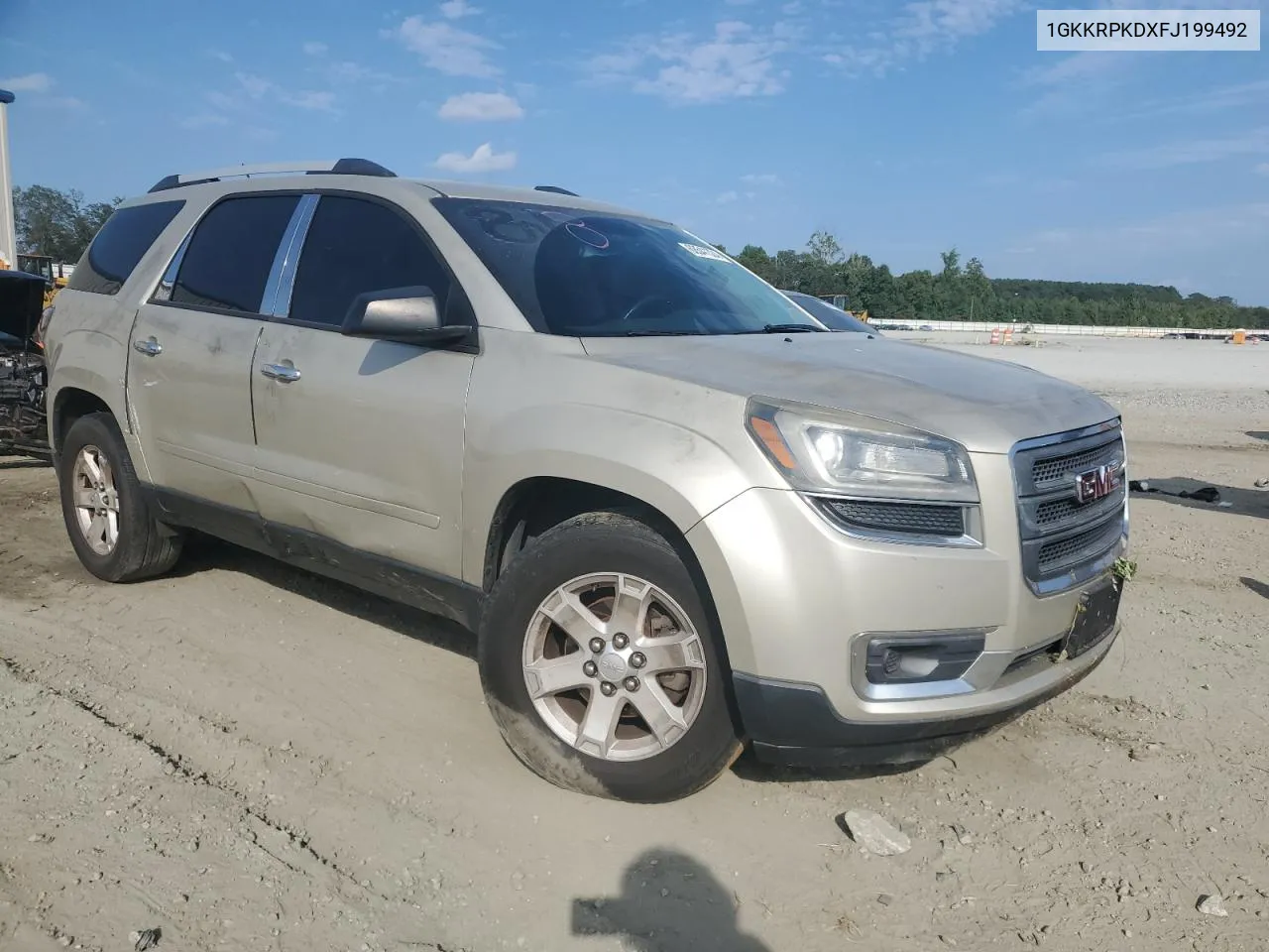 2015 GMC Acadia Sle VIN: 1GKKRPKDXFJ199492 Lot: 68541324