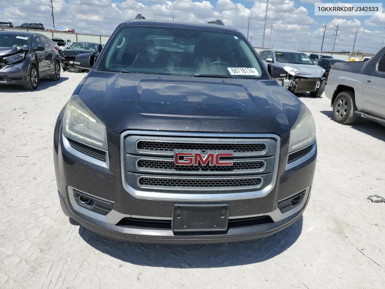 2015 GMC Acadia Slt-1 VIN: 1GKKRRKD8FJ342533 Lot: 68718174