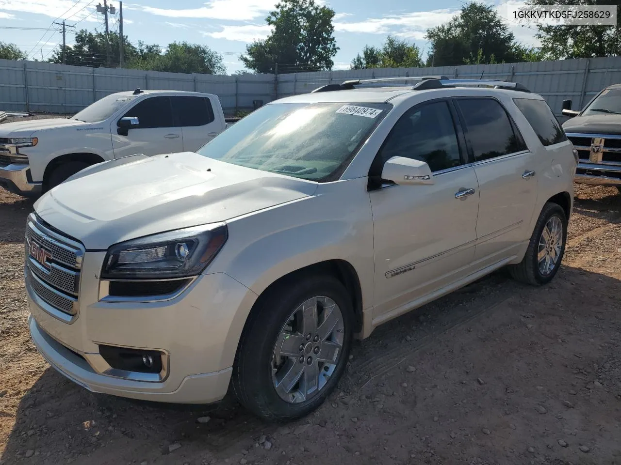 2015 GMC Acadia Denali VIN: 1GKKVTKD5FJ258629 Lot: 69848974