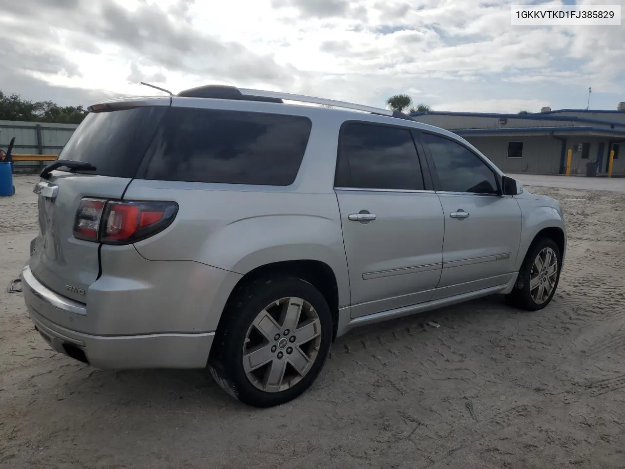 2015 GMC Acadia Denali VIN: 1GKKVTKD1FJ385829 Lot: 70849274