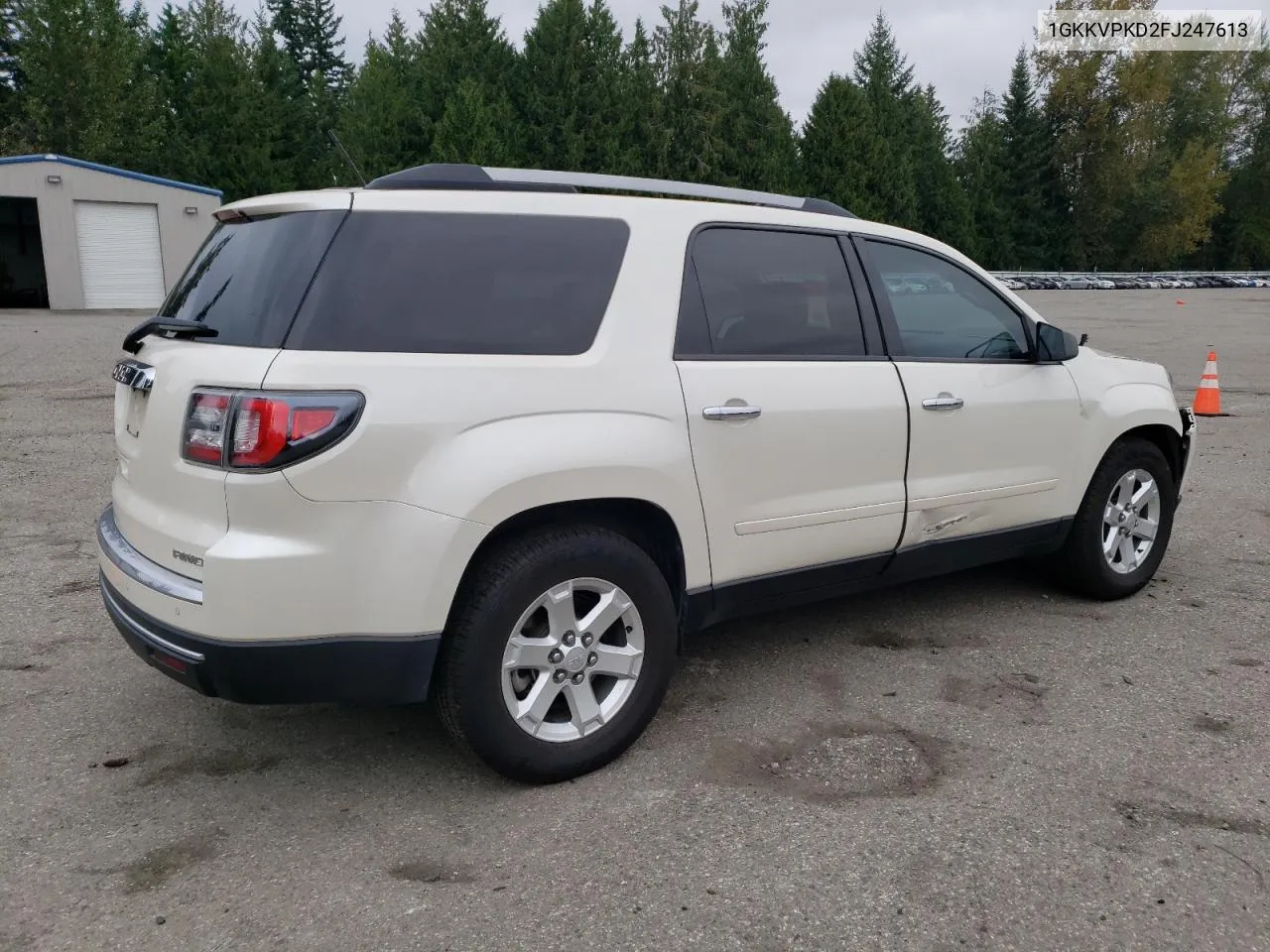 2015 GMC Acadia Sle VIN: 1GKKVPKD2FJ247613 Lot: 70860454