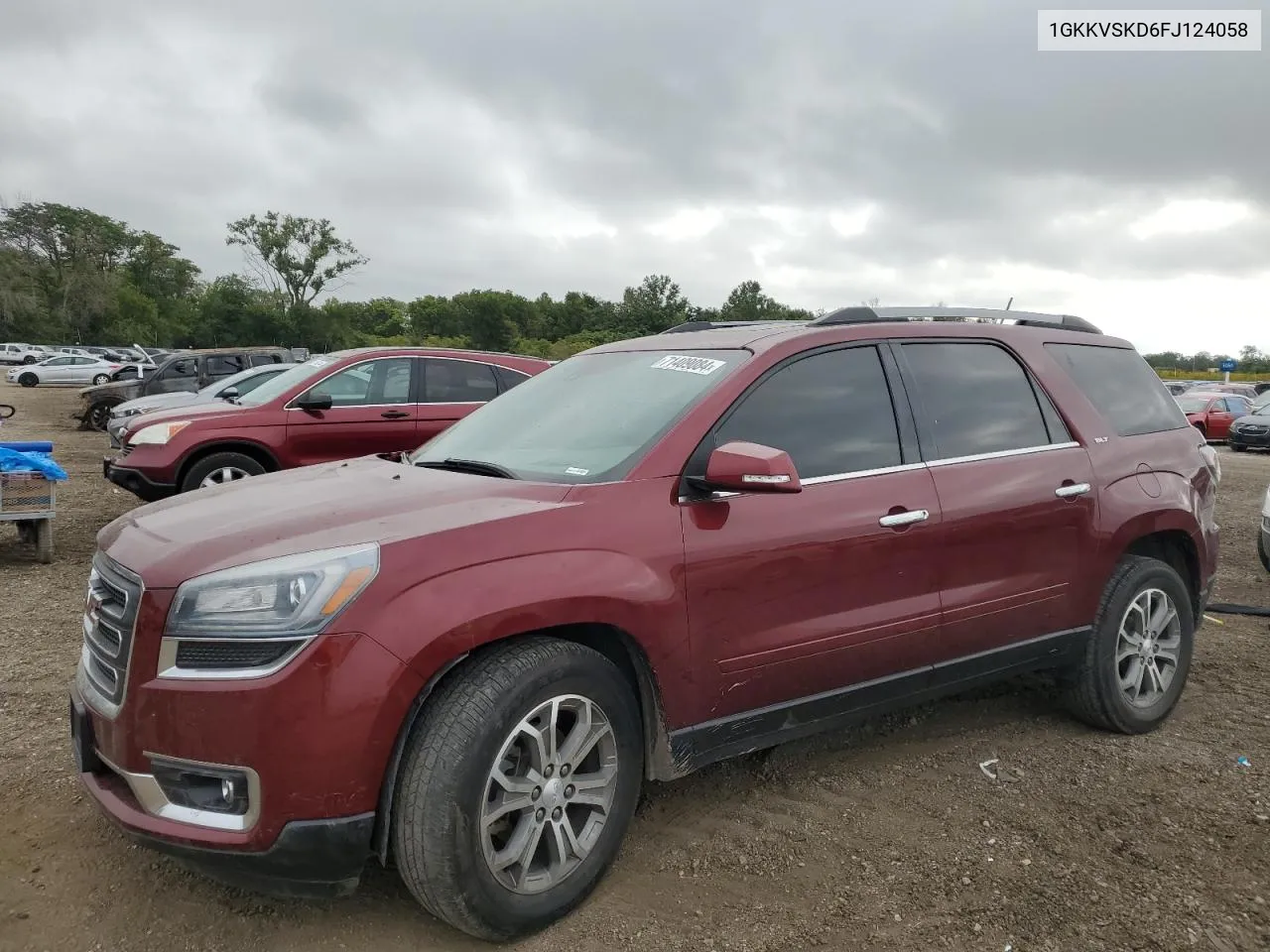 2015 GMC Acadia Slt-2 VIN: 1GKKVSKD6FJ124058 Lot: 71409084