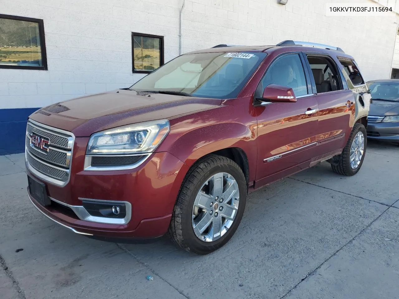 2015 GMC Acadia Denali VIN: 1GKKVTKD3FJ115694 Lot: 71602144