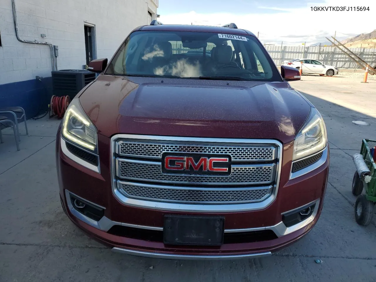 2015 GMC Acadia Denali VIN: 1GKKVTKD3FJ115694 Lot: 71602144