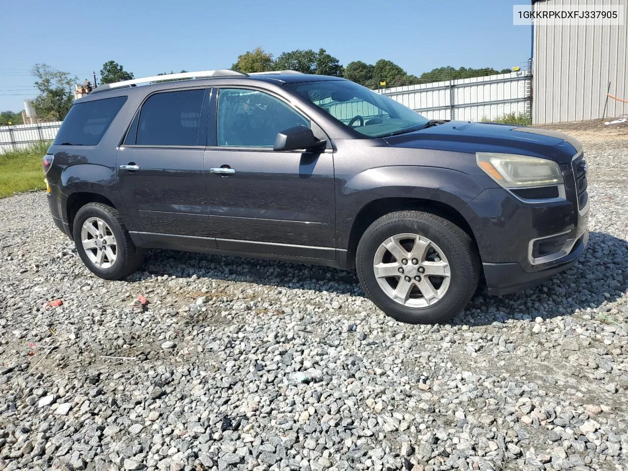 2015 GMC Acadia Sle VIN: 1GKKRPKDXFJ337905 Lot: 71831664