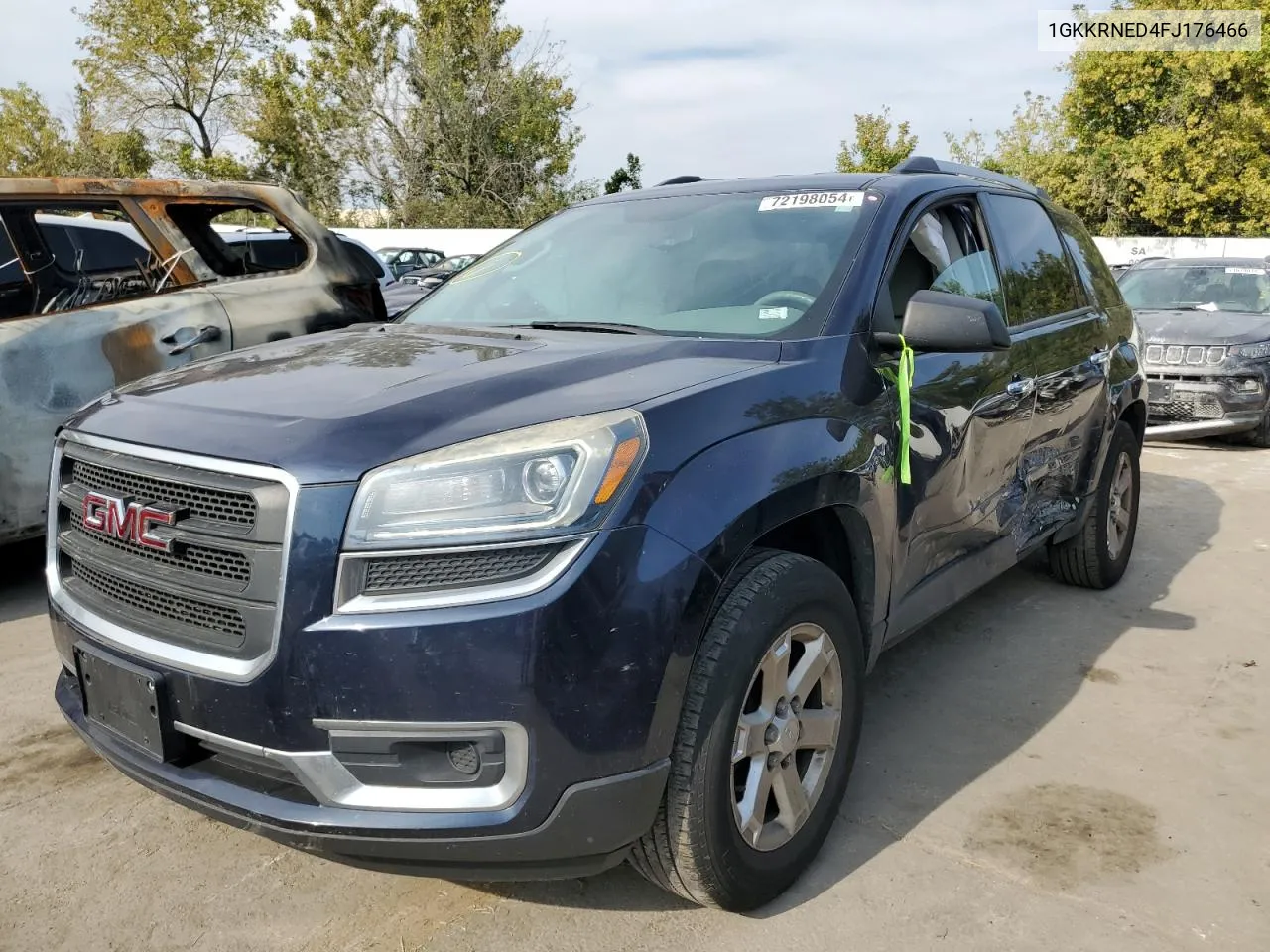 2015 GMC Acadia Sle VIN: 1GKKRNED4FJ176466 Lot: 72198054