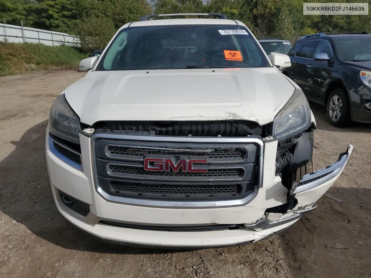 2015 GMC Acadia Slt-1 VIN: 1GKKRRKD2FJ146636 Lot: 72770874