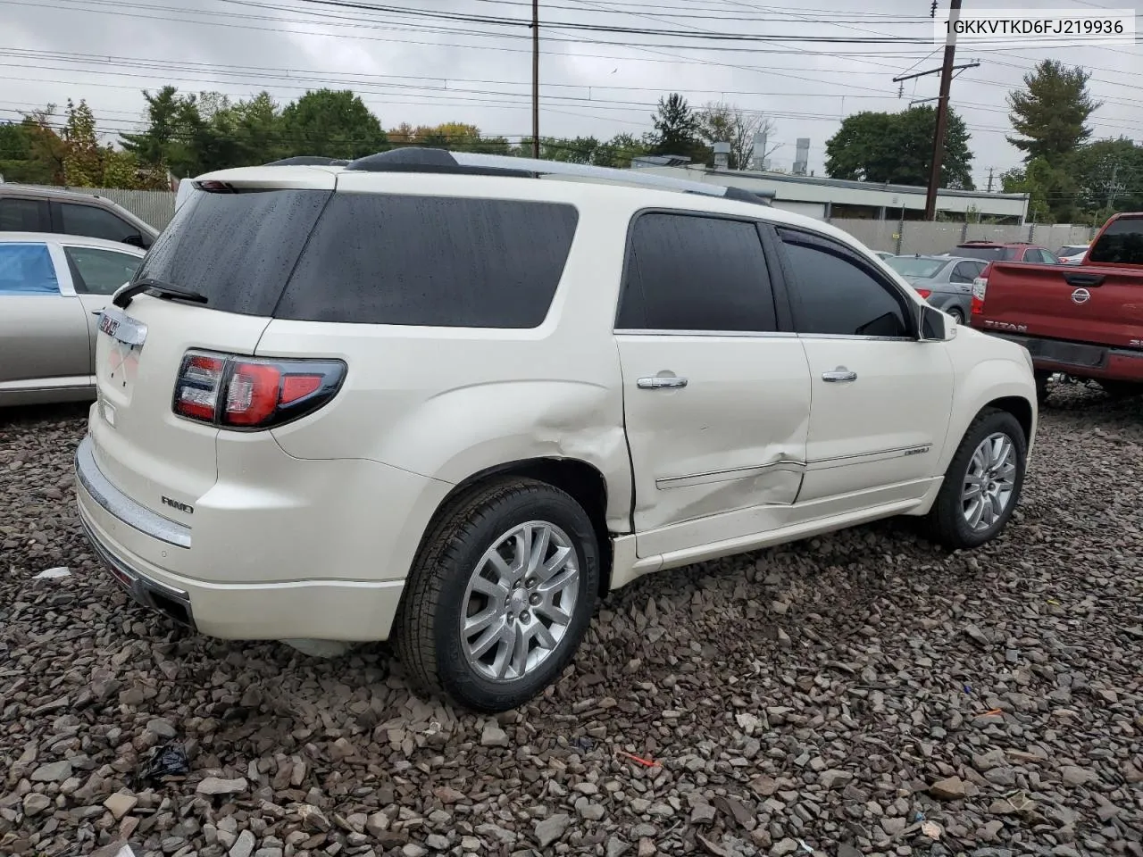 2015 GMC Acadia Denali VIN: 1GKKVTKD6FJ219936 Lot: 72831324