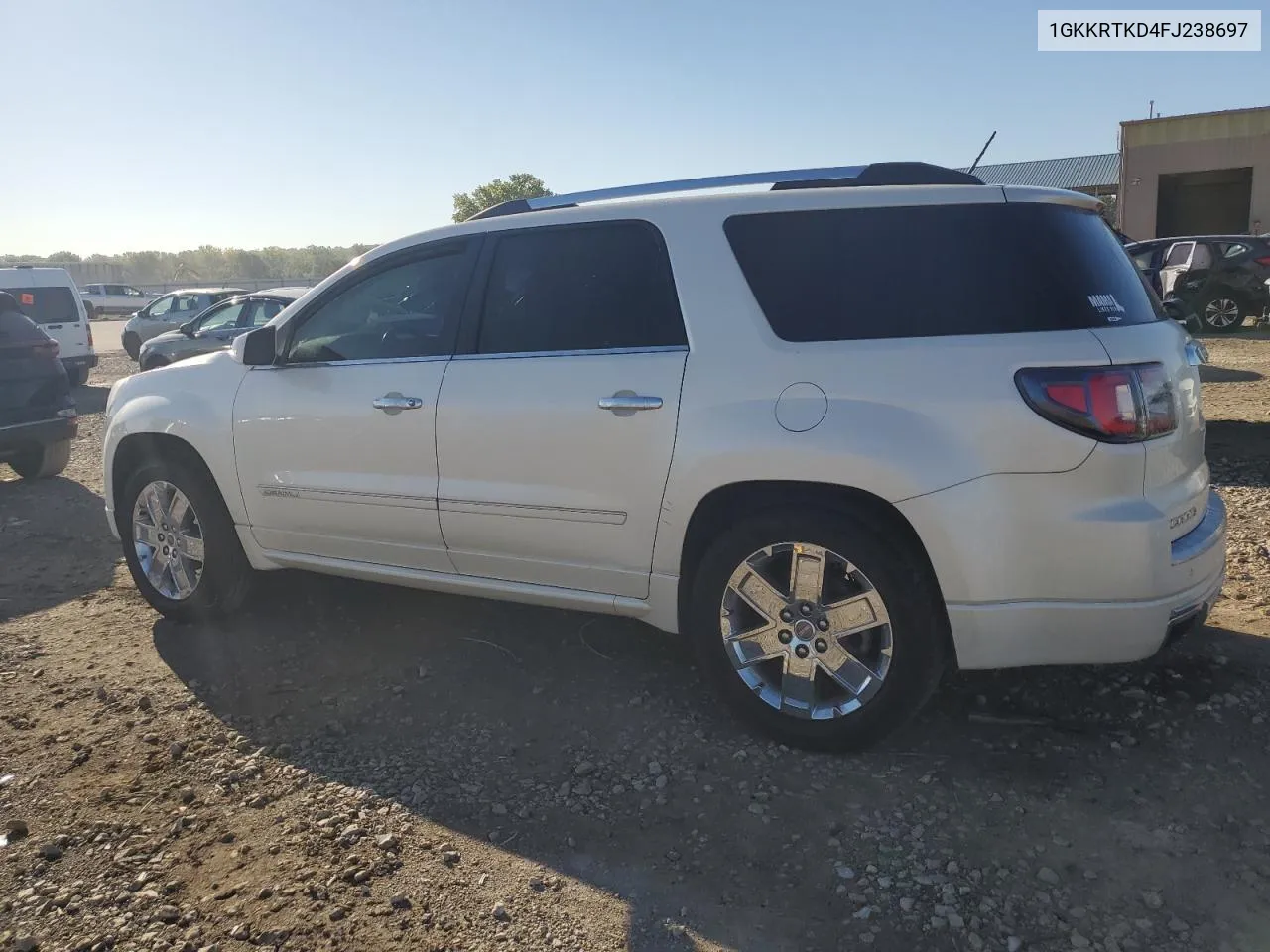 2015 GMC Acadia Denali VIN: 1GKKRTKD4FJ238697 Lot: 73005464