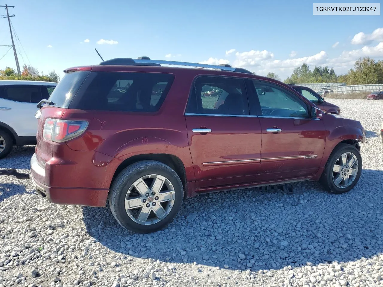 2015 GMC Acadia Denali VIN: 1GKKVTKD2FJ123947 Lot: 73276194