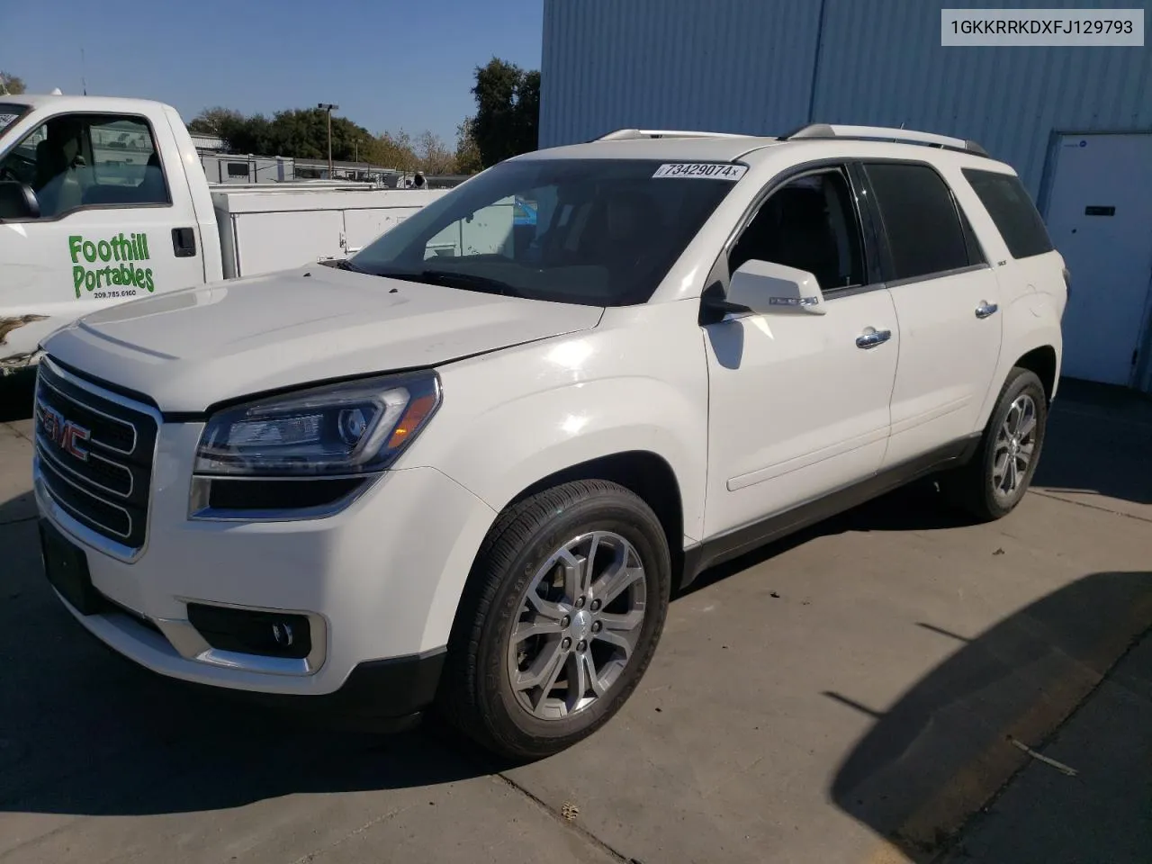 2015 GMC Acadia Slt-1 VIN: 1GKKRRKDXFJ129793 Lot: 73429074