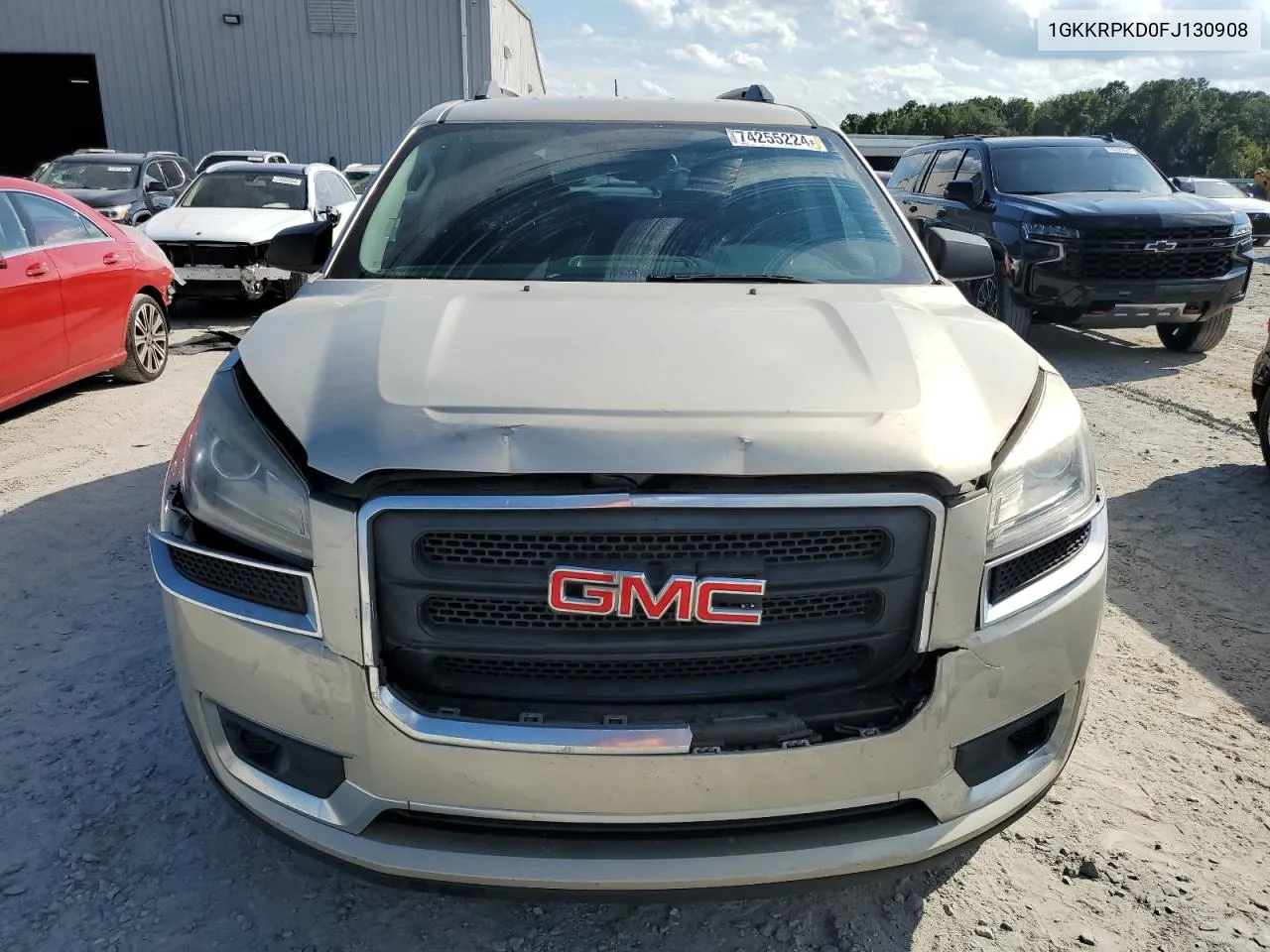 2015 GMC Acadia Sle VIN: 1GKKRPKD0FJ130908 Lot: 74255224