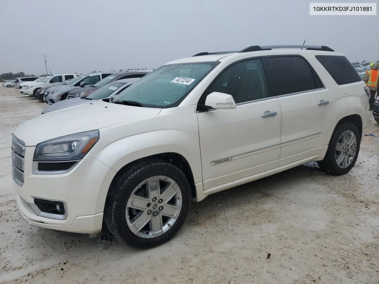 2015 GMC Acadia Denali VIN: 1GKKRTKD3FJ101881 Lot: 74372244