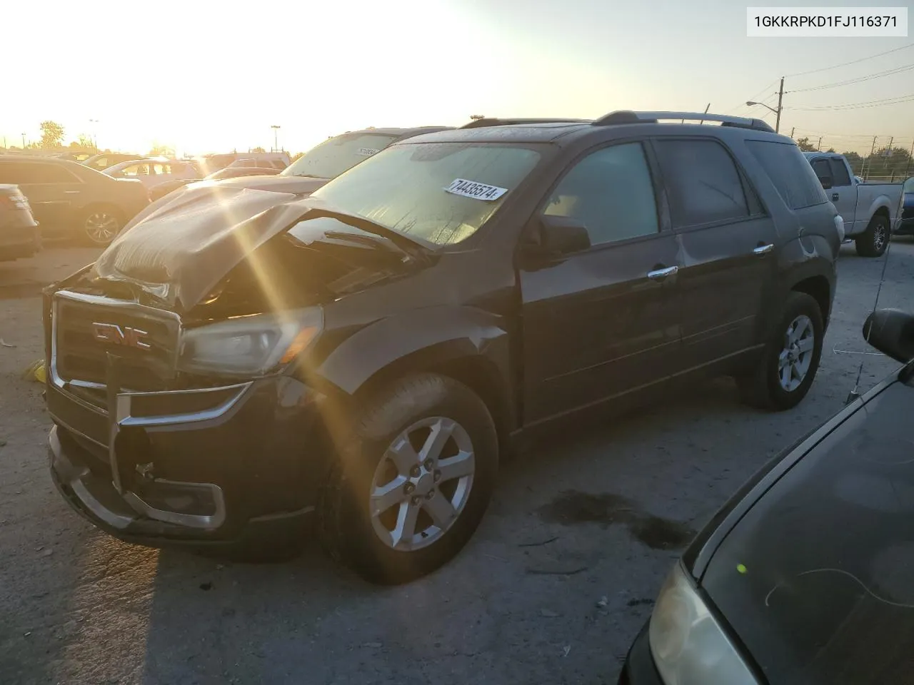 2015 GMC Acadia Sle VIN: 1GKKRPKD1FJ116371 Lot: 74435574