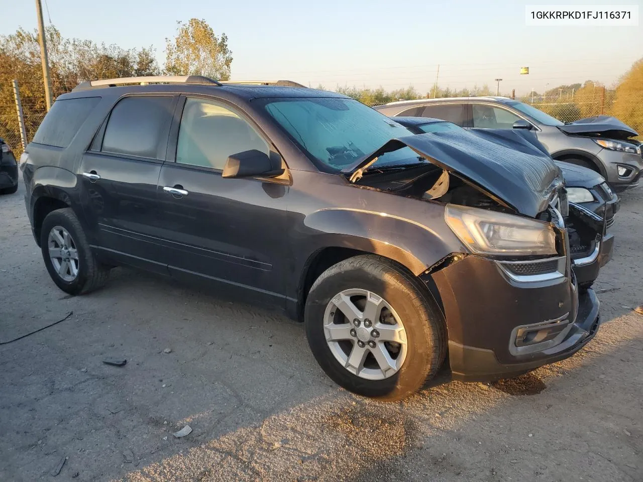 2015 GMC Acadia Sle VIN: 1GKKRPKD1FJ116371 Lot: 74435574