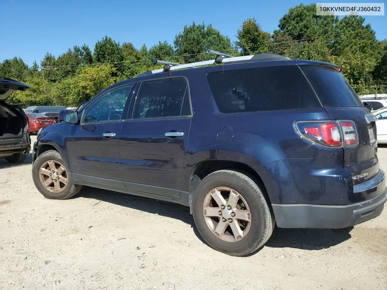 2015 GMC Acadia Sle VIN: 1GKKVNED4FJ360432 Lot: 75467184