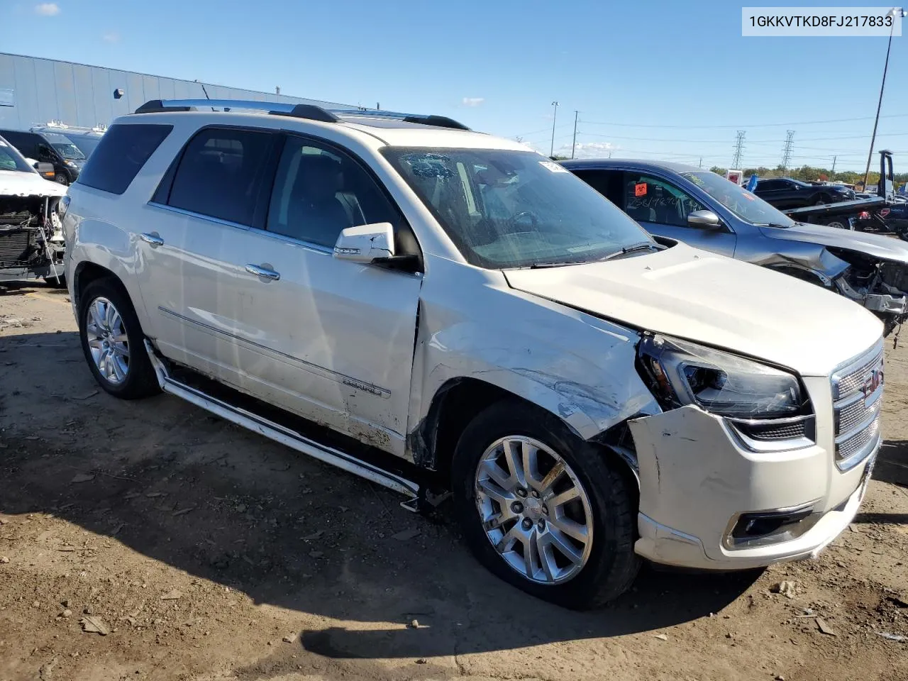 1GKKVTKD8FJ217833 2015 GMC Acadia Denali