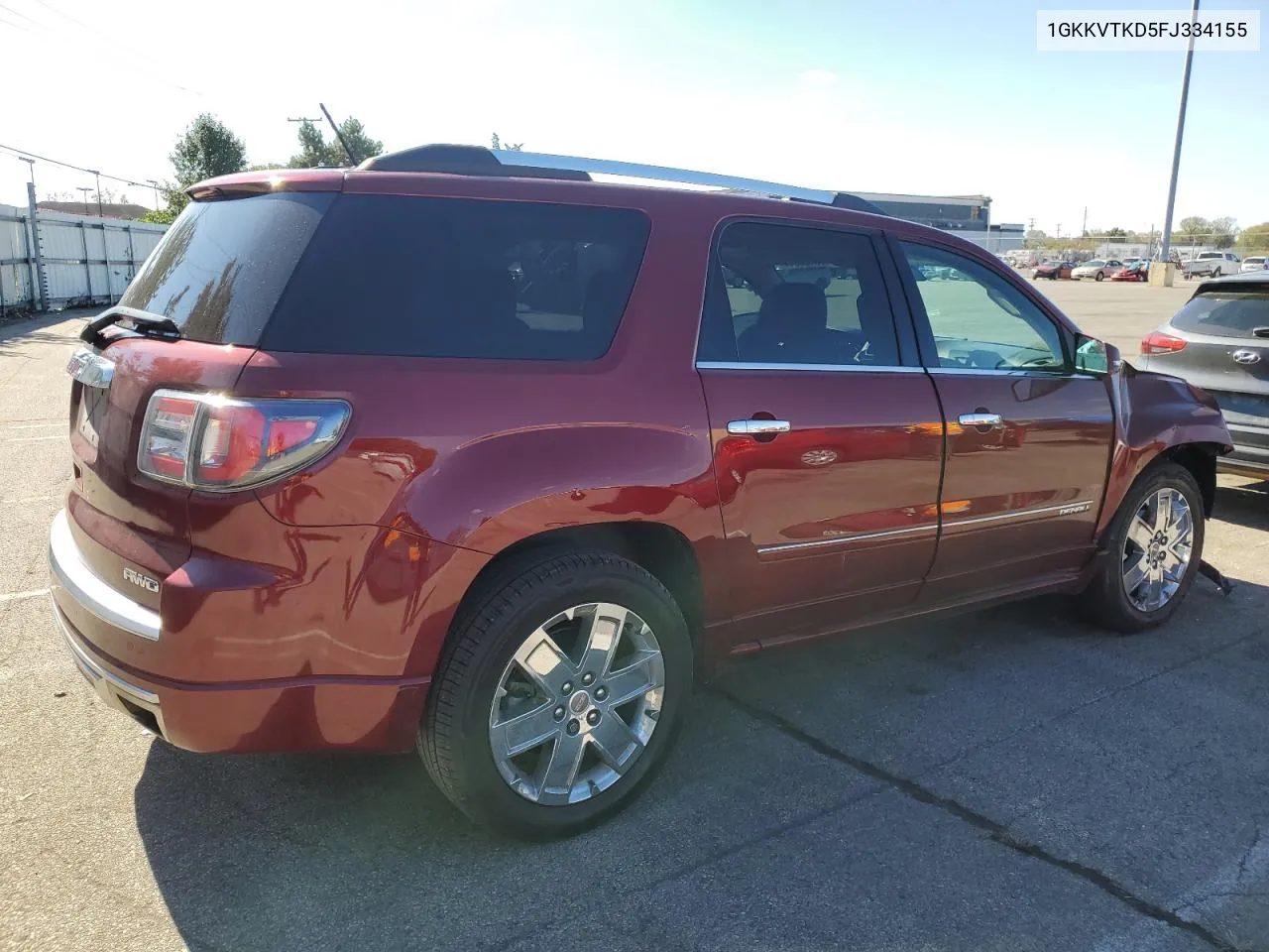 2015 GMC Acadia Denali VIN: 1GKKVTKD5FJ334155 Lot: 76193544