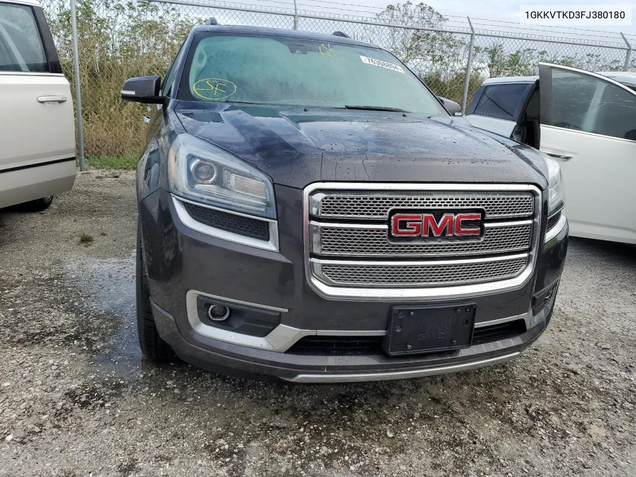 2015 GMC Acadia Denali VIN: 1GKKVTKD3FJ380180 Lot: 76308894