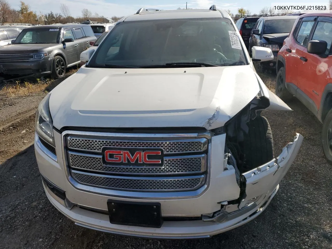 2015 GMC Acadia Denali VIN: 1GKKVTKD6FJ215823 Lot: 76502534