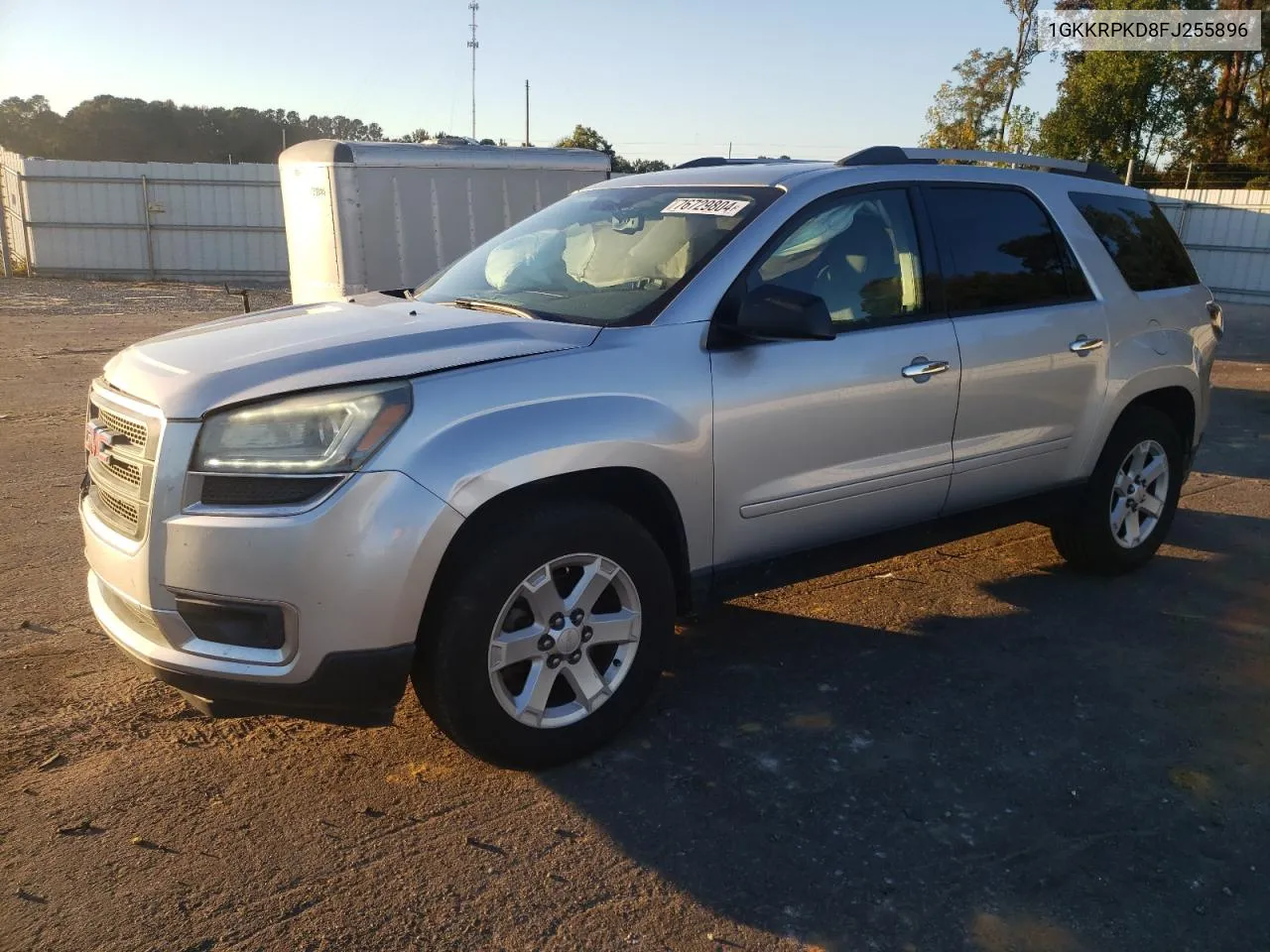 2015 GMC Acadia Sle VIN: 1GKKRPKD8FJ255896 Lot: 76729804