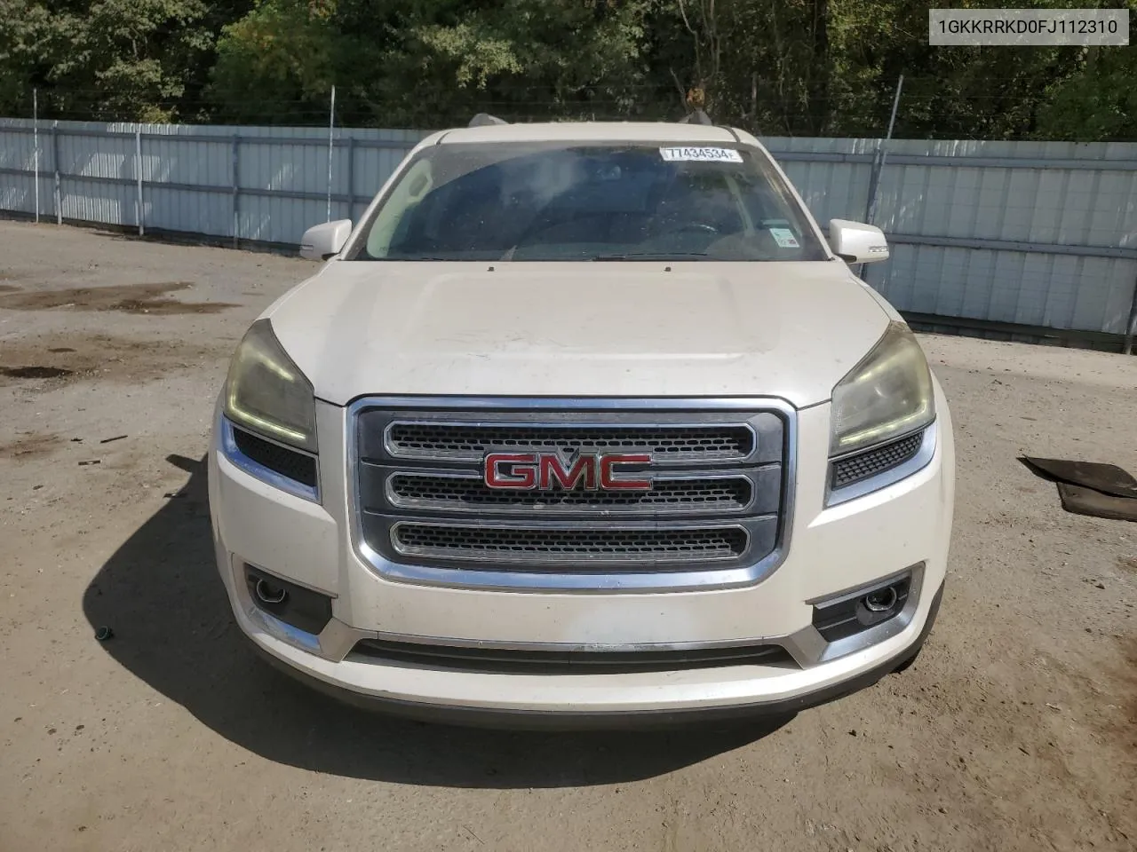 2015 GMC Acadia Slt-1 VIN: 1GKKRRKD0FJ112310 Lot: 77434534