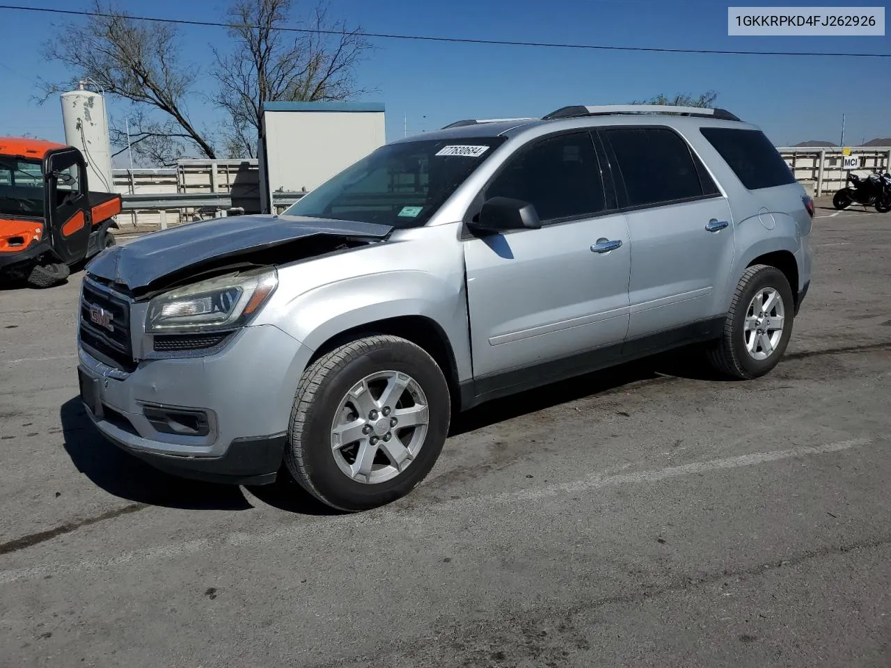 2015 GMC Acadia Sle VIN: 1GKKRPKD4FJ262926 Lot: 77630684