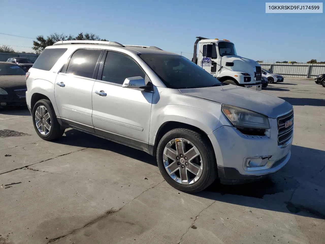 2015 GMC Acadia Slt-2 VIN: 1GKKRSKD9FJ174599 Lot: 77850364