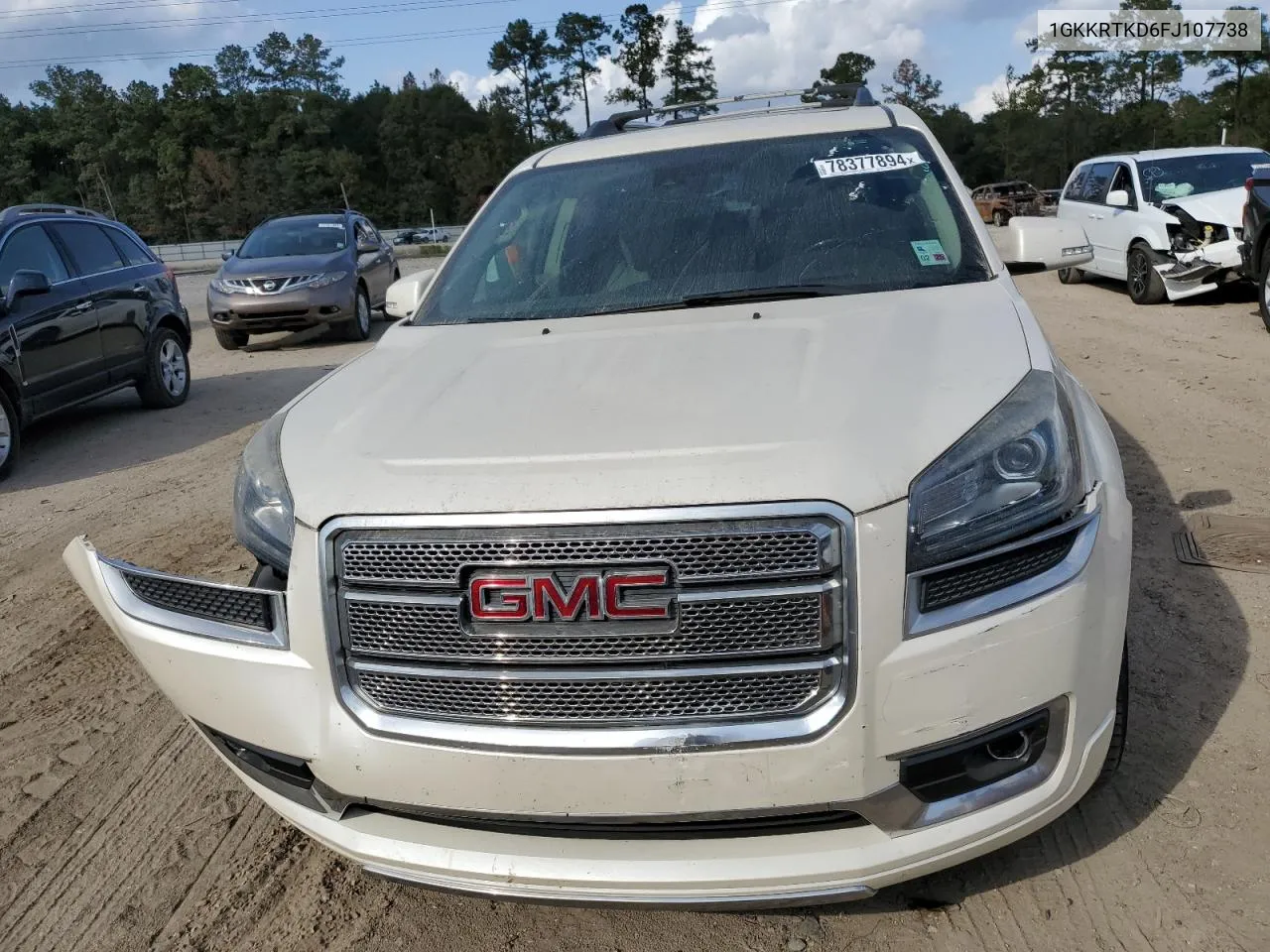 2015 GMC Acadia Denali VIN: 1GKKRTKD6FJ107738 Lot: 78377894