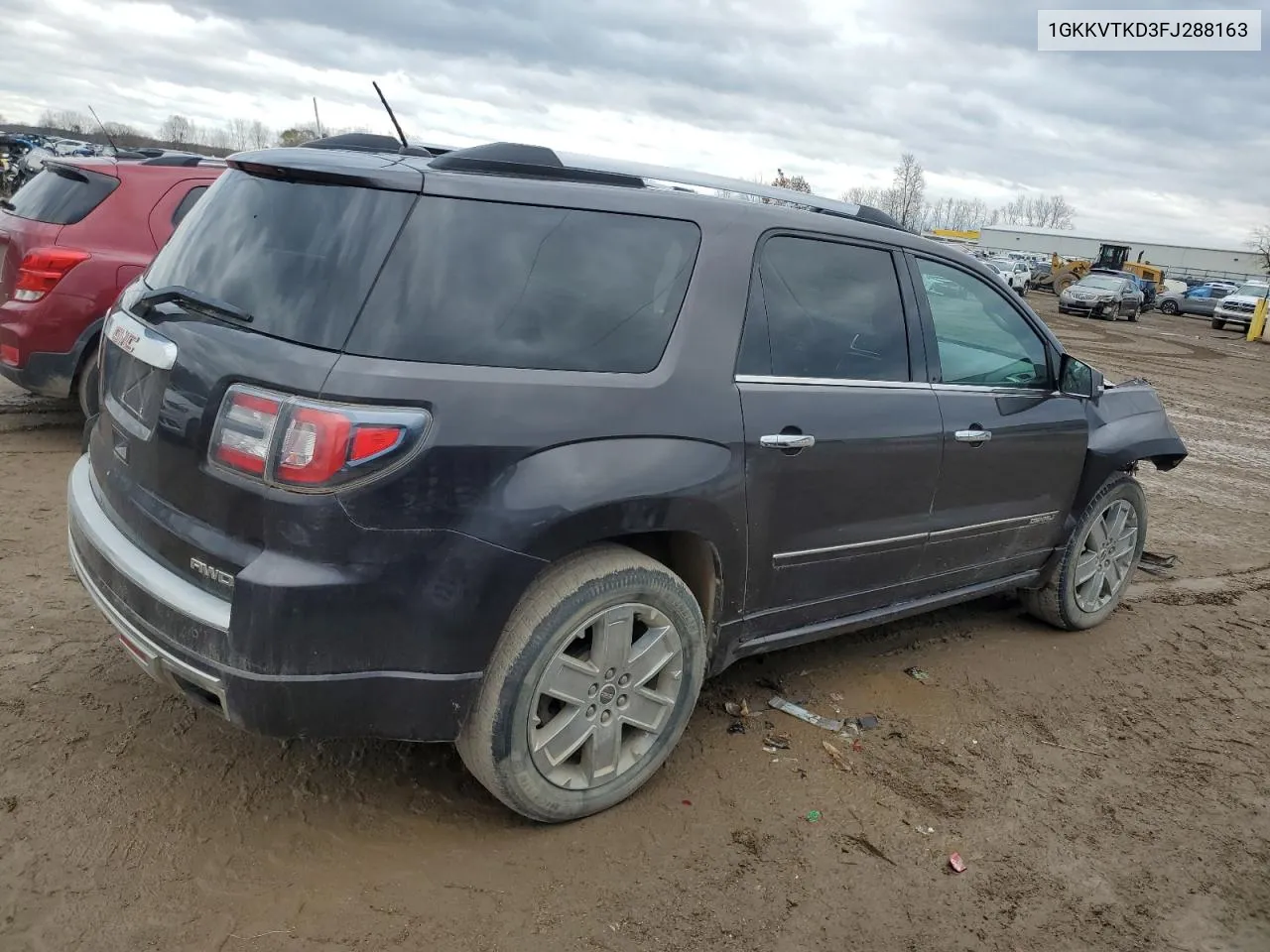 2015 GMC Acadia Denali VIN: 1GKKVTKD3FJ288163 Lot: 79007194