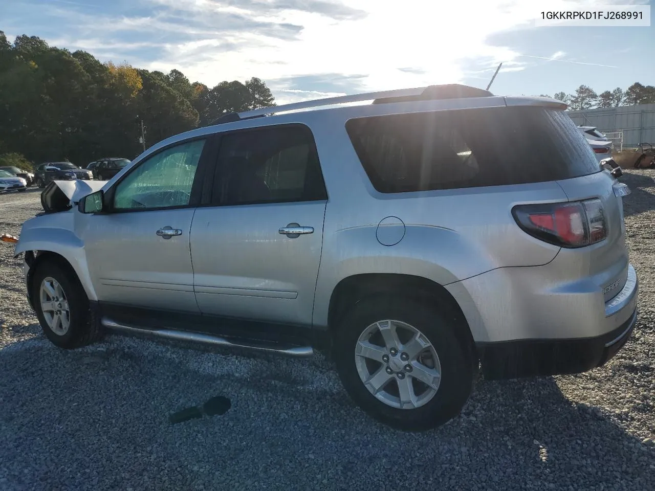 2015 GMC Acadia Sle VIN: 1GKKRPKD1FJ268991 Lot: 80430284