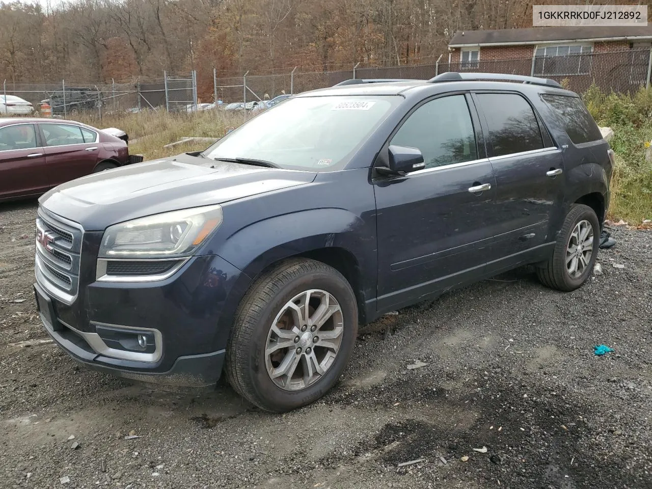 2015 GMC Acadia Slt-1 VIN: 1GKKRRKD0FJ212892 Lot: 80523504