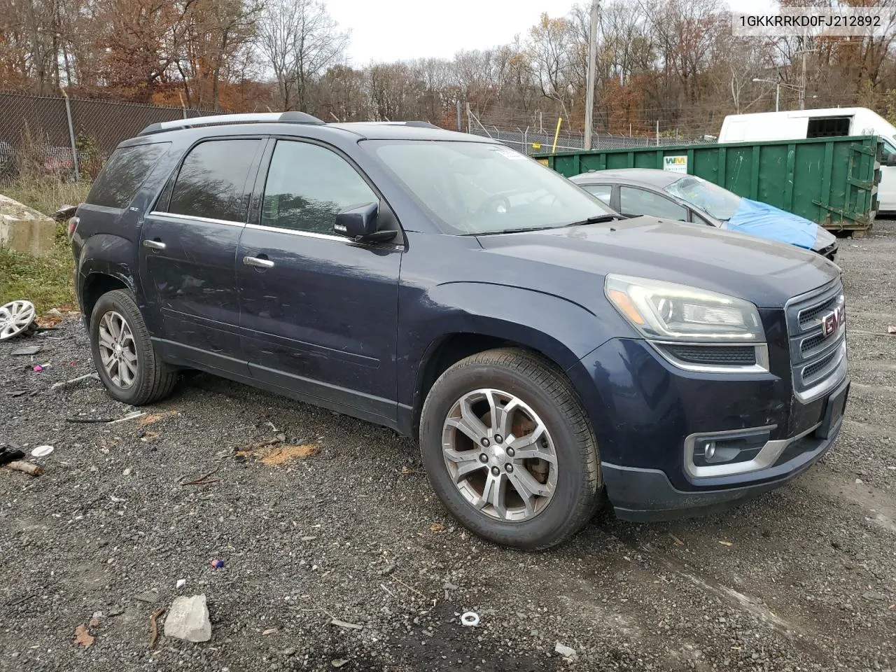 2015 GMC Acadia Slt-1 VIN: 1GKKRRKD0FJ212892 Lot: 80523504