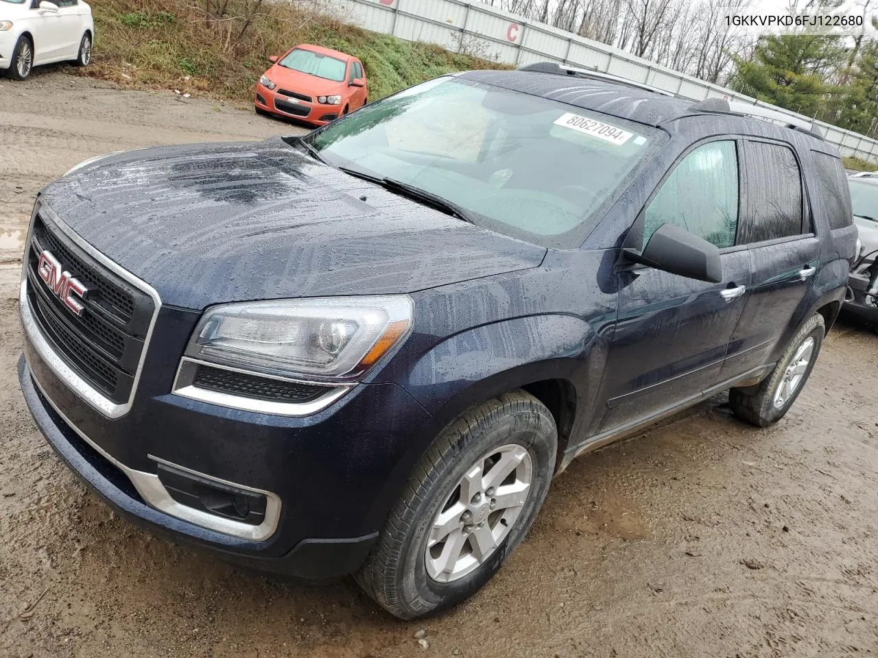 2015 GMC Acadia Sle VIN: 1GKKVPKD6FJ122680 Lot: 80627094