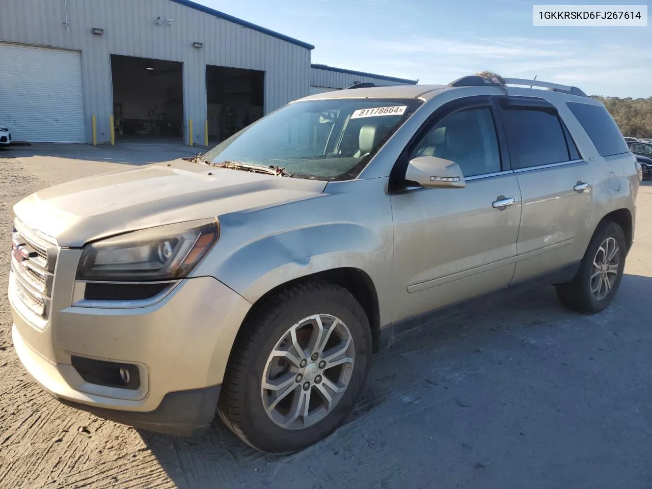 2015 GMC Acadia Slt-2 VIN: 1GKKRSKD6FJ267614 Lot: 81178664