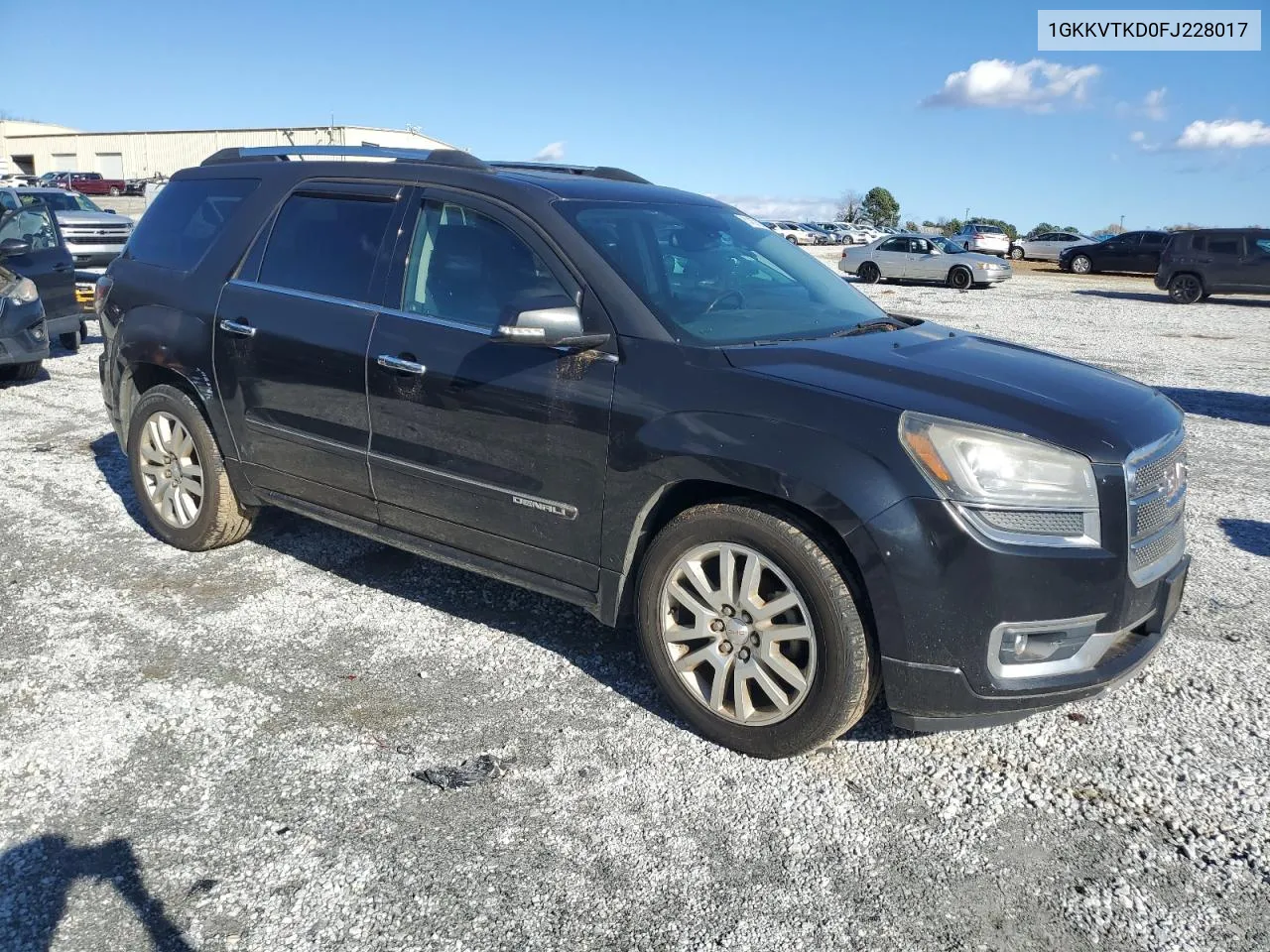 2015 GMC Acadia Denali VIN: 1GKKVTKD0FJ228017 Lot: 81457094