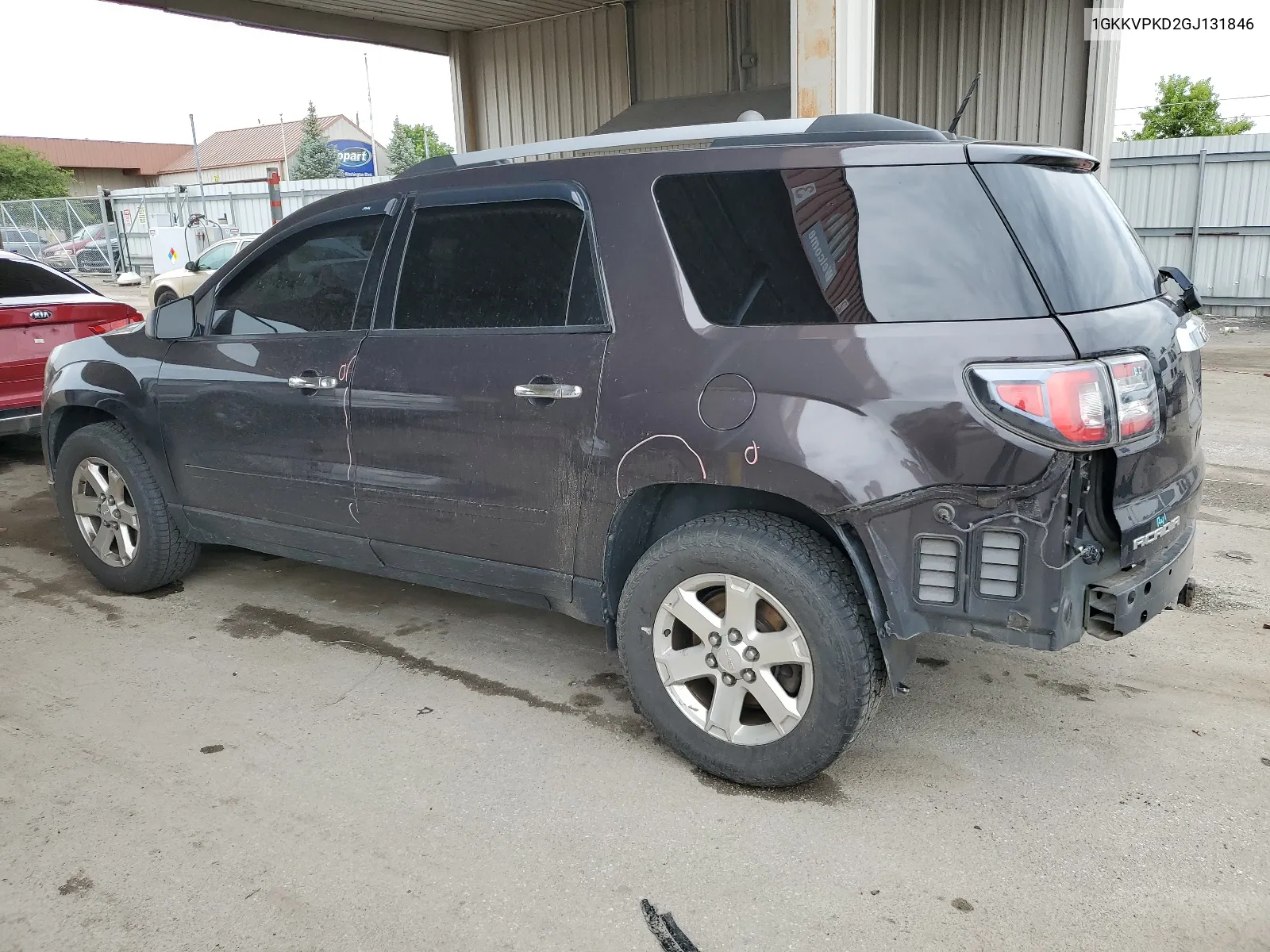 2016 GMC Acadia Sle VIN: 1GKKVPKD2GJ131846 Lot: 57937014