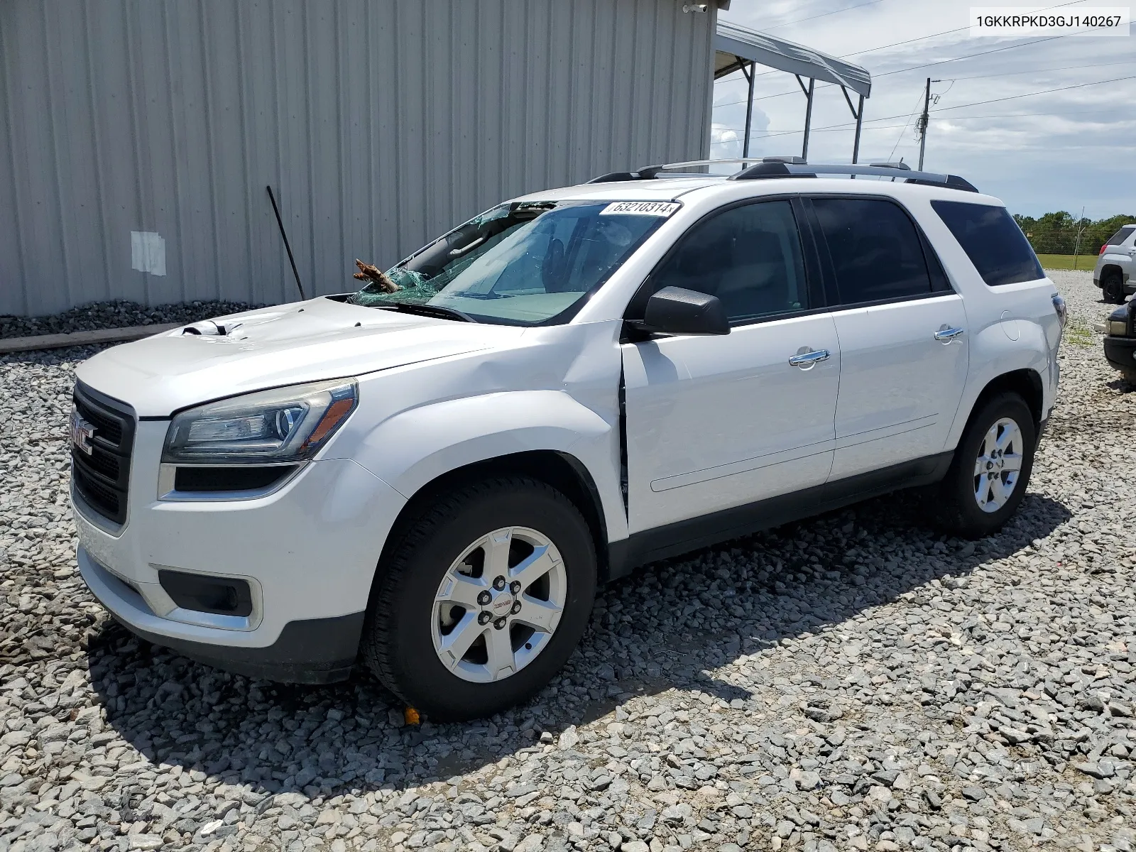 2016 GMC Acadia Sle VIN: 1GKKRPKD3GJ140267 Lot: 63210314