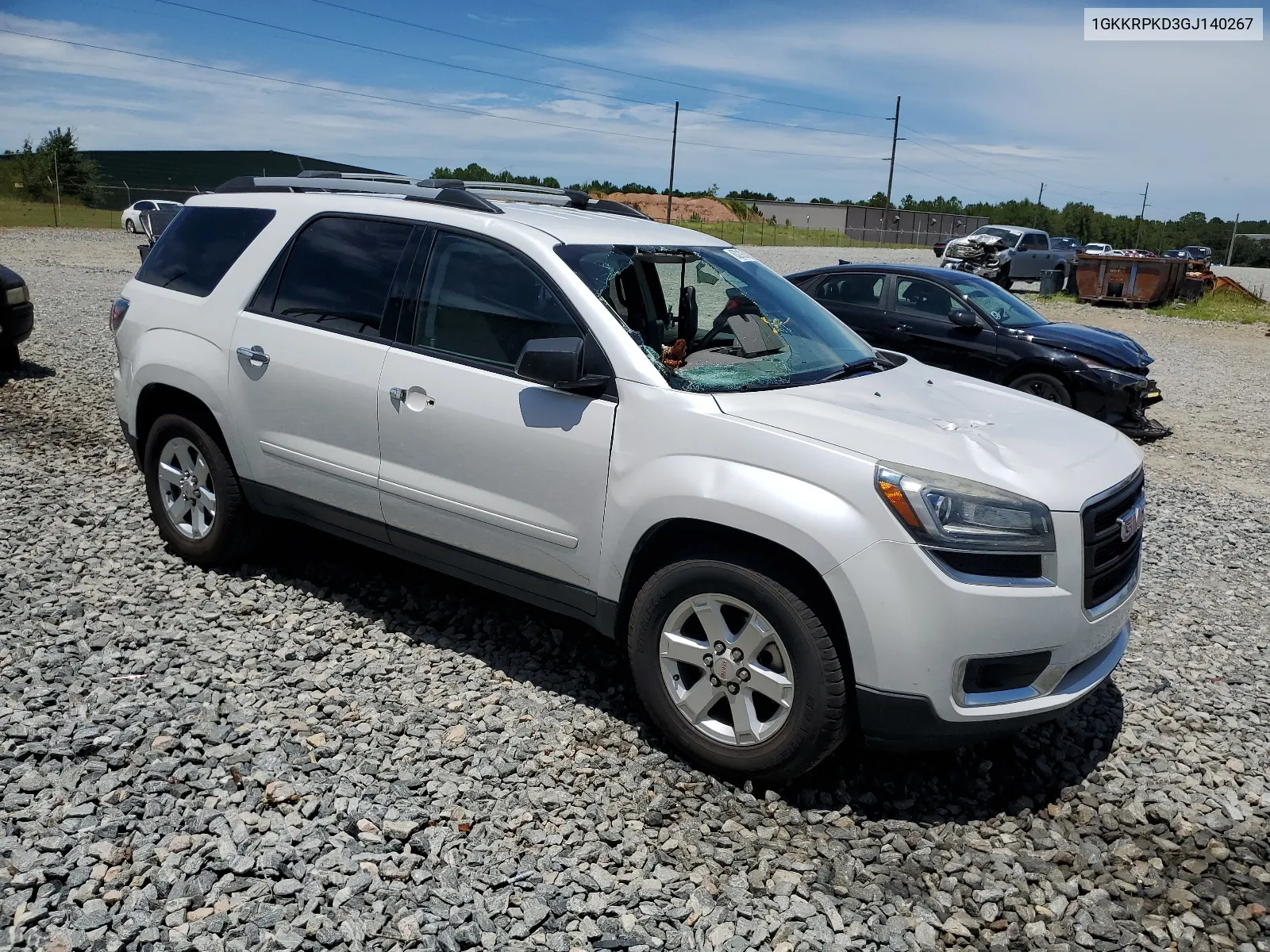 1GKKRPKD3GJ140267 2016 GMC Acadia Sle