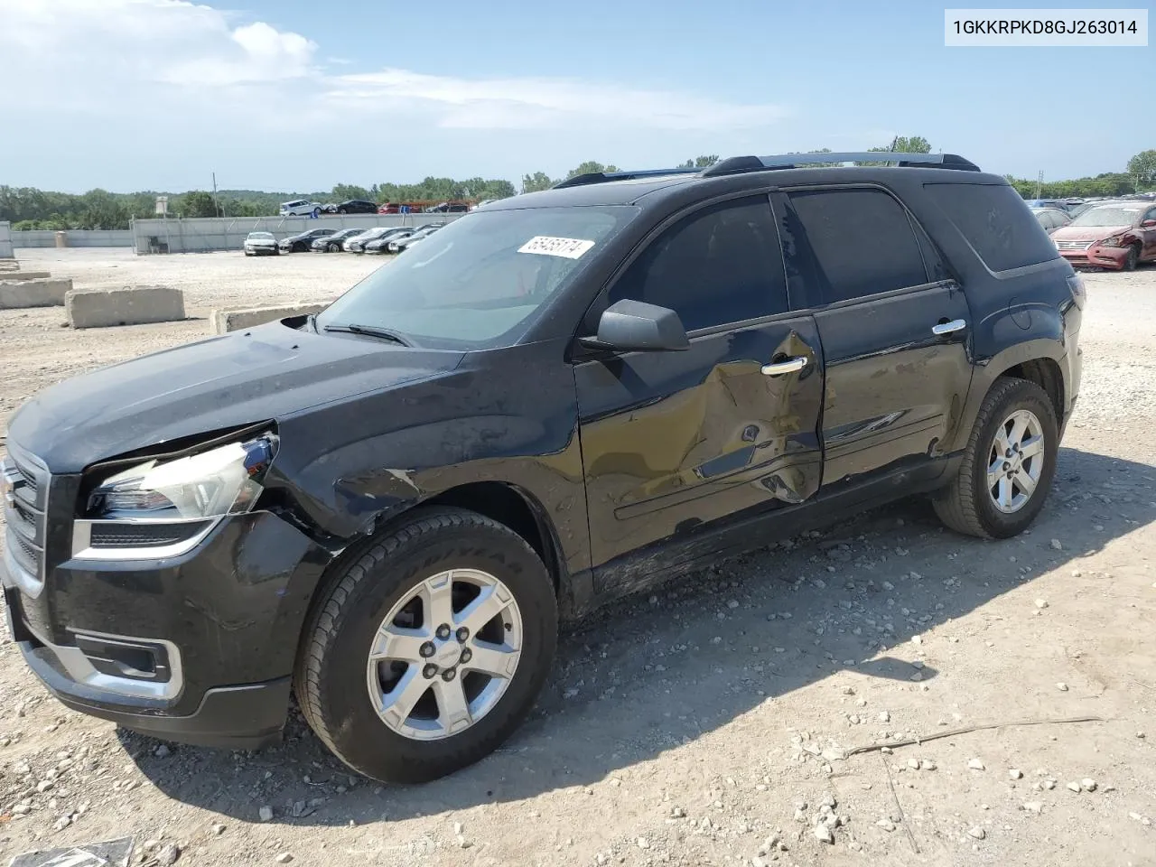 2016 GMC Acadia Sle VIN: 1GKKRPKD8GJ263014 Lot: 65455174