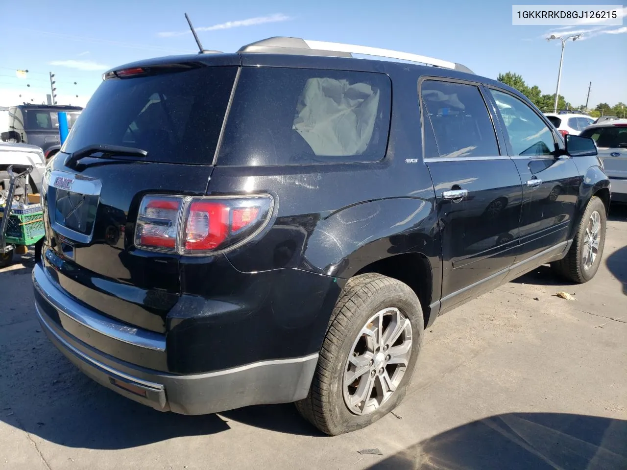 2016 GMC Acadia Slt-1 VIN: 1GKKRRKD8GJ126215 Lot: 67698054