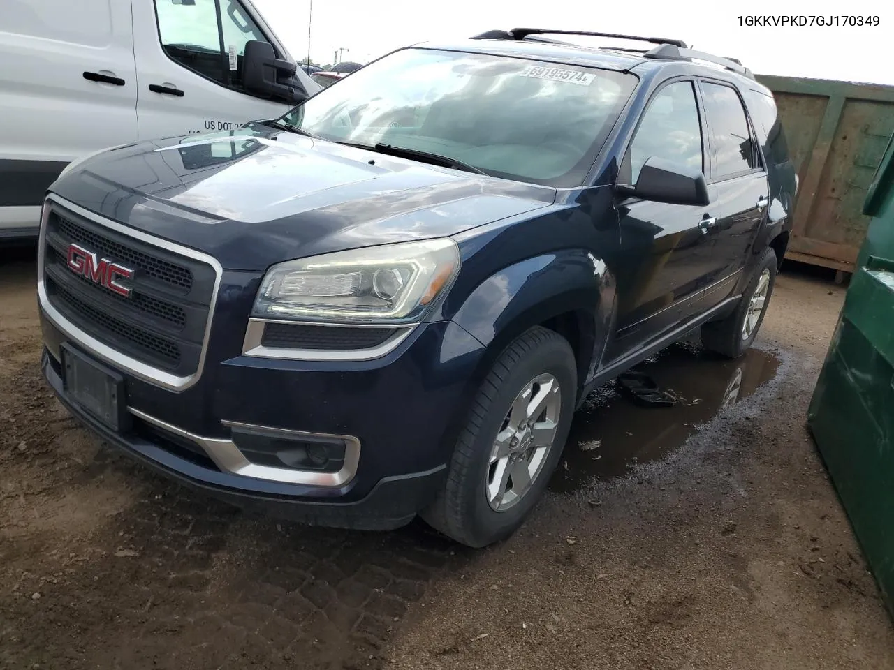 2016 GMC Acadia Sle VIN: 1GKKVPKD7GJ170349 Lot: 69195574