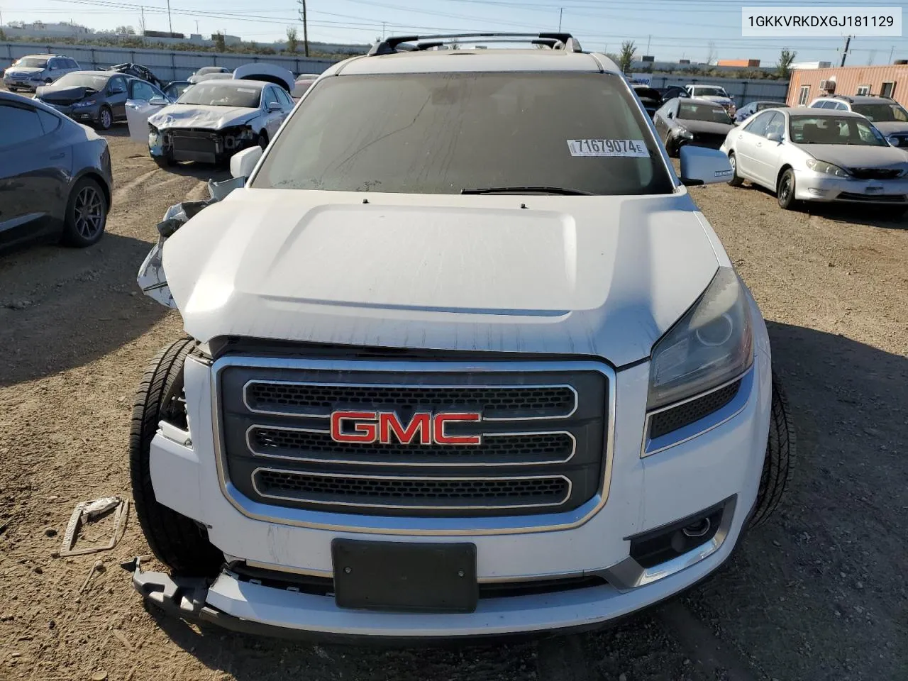 2016 GMC Acadia Slt-1 VIN: 1GKKVRKDXGJ181129 Lot: 71679074