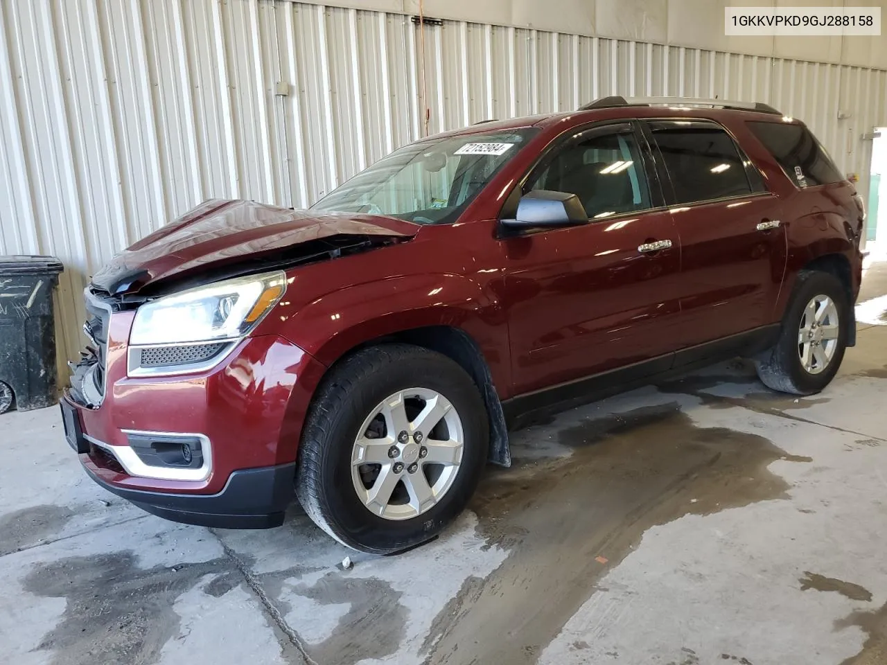 2016 GMC Acadia Sle VIN: 1GKKVPKD9GJ288158 Lot: 72152984